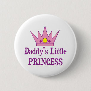 Daddys Little Princess 6 Cm Round Badge