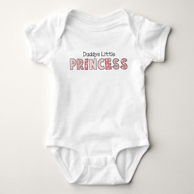 Daddy's Little Princess Baby Bodysuit (Front)