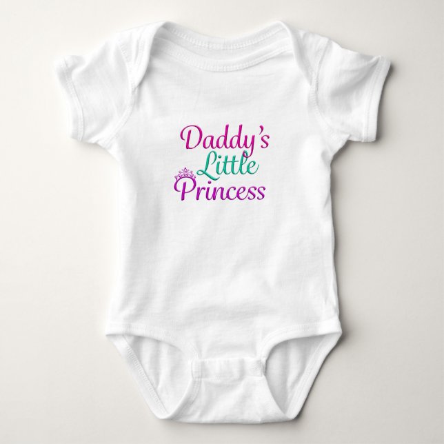 Daddy's Little Princess Baby Bodysuit (Front)