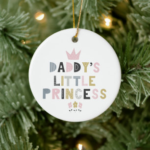 Daddy's Little Princess Ceramic Tree Decoration
