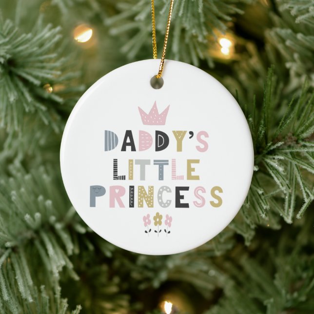 Daddy's Little Princess Ceramic Tree Decoration (Tree)