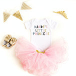 Daddy's Little Princess Custom Cute Girl Colourful Baby Bodysuit<br><div class="desc">Daddy's Little Princess Custom Cute Girl Colourful Baby Bodysuit</div>