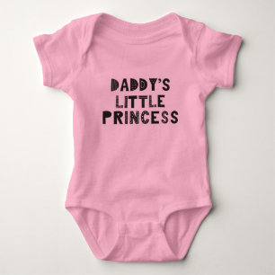 DADDY'S LITTLE PRINCESS   PINK   CLEVER SAYING BABY BODYSUIT
