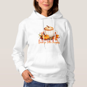 Daddy's Little Pumpkin Cosy Fall Coffee & Leaves Hoodie