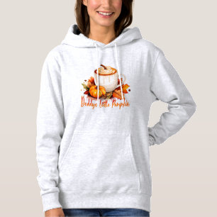 Daddy's Little Pumpkin Cozy Fall Coffee & Leaves Hoodie