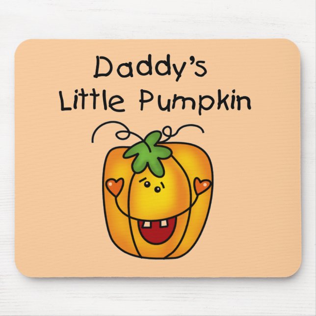 Daddy's Little Pumpkin T-shirts and Gifts Mouse Mat (Front)