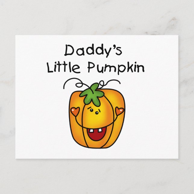 Daddy's Little Pumpkin T-shirts and Gifts Postcard (Front)