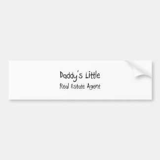 Daddy's Little Real Estate Agent Bumper Sticker
