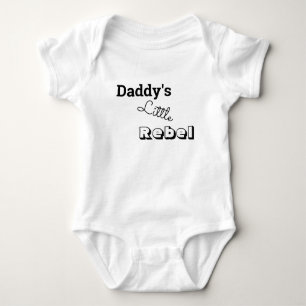 daddy's little rebel baby bodysuit