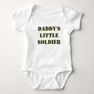 Daddy's Little Soldier Baby Bodysuit