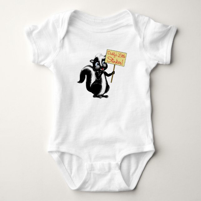 Daddy's Little Stinker Baby Bodysuit (Front)