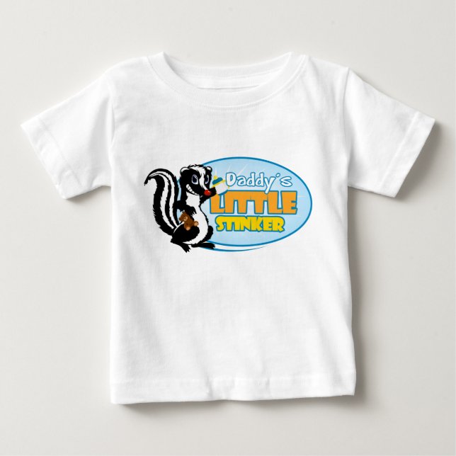 Daddy's Little Stinker Baby T-Shirt (Front)