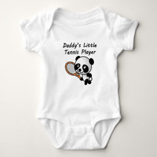 Daddy's Little Tennis Player Baby Bodysuit
