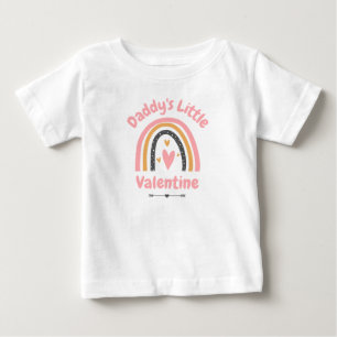 Daddy's Little Valentine Baby T-Shirt