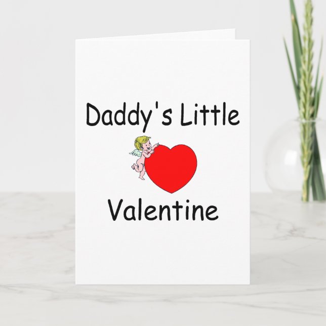 Daddy's Little Valentine Holiday Card (Front)