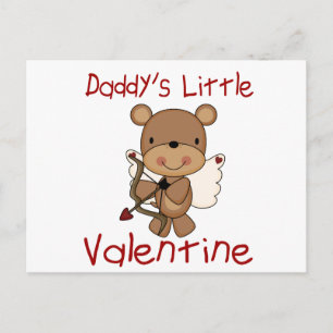 Daddy's Little Valentine Holiday Postcard