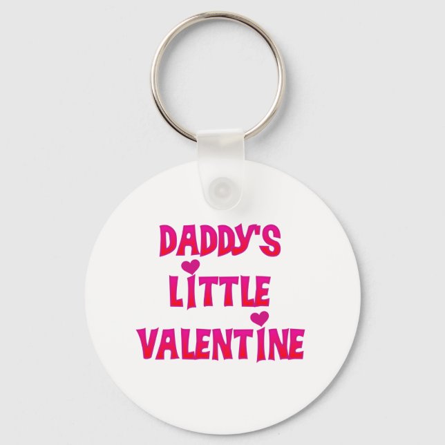 Daddy's Little Valentine Key Ring (Front)