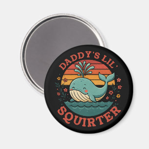 Daddys Little Whale Magnet