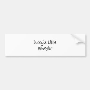 Daddy's Little Wrangler Bumper Sticker