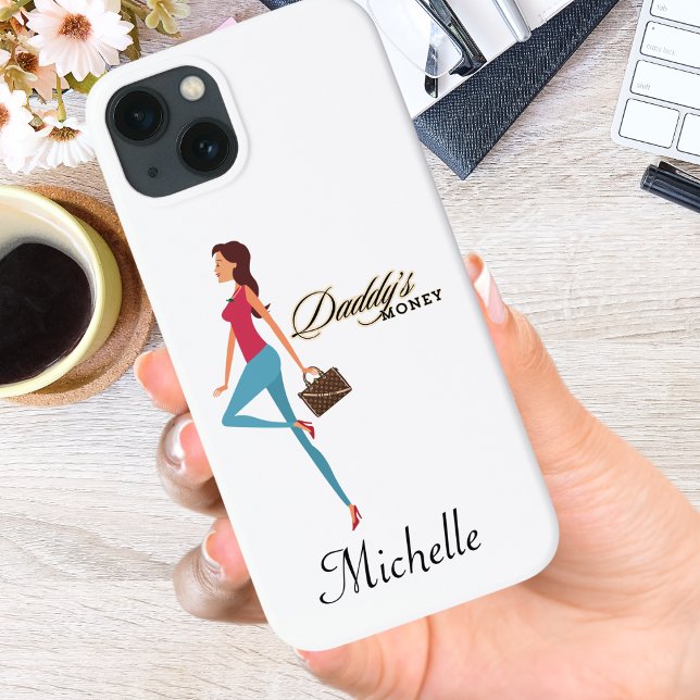Daddy's Money, Cute & Sassy Teenage Girl, Funny Case-Mate iPhone Case (Creator Uploaded)