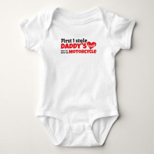 Daddy's Motorcycle Baby Bodysuit