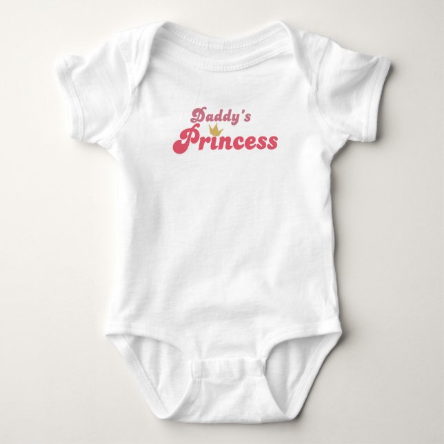 Daddy's Princess Baby Bodysuit (Front)