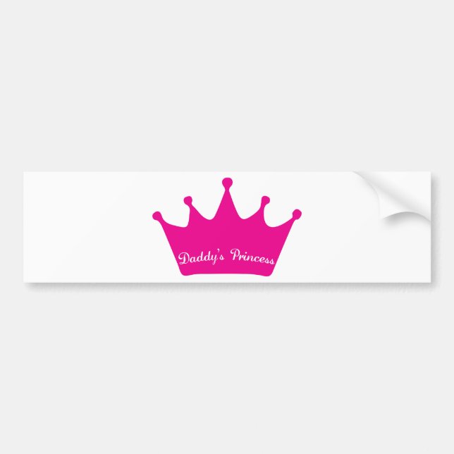 Daddy's Princess Bumper Sticker (Front)