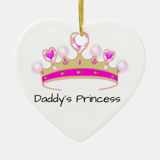 Daddy's princess ceramic tree decoration