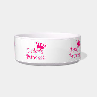 Daddy's princess pet shirt bowl