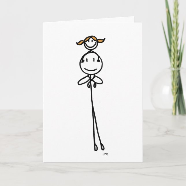 Daddy's Shoulders Card (Front)