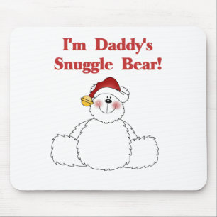 Daddy's Snuggle Bear Tshirts and Gifts Mouse Mat