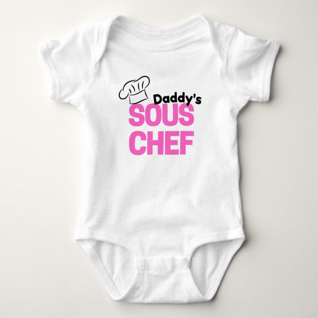 Daddy's Sous Chef Future Cooking Buddy Baby Bodysuit (Front)