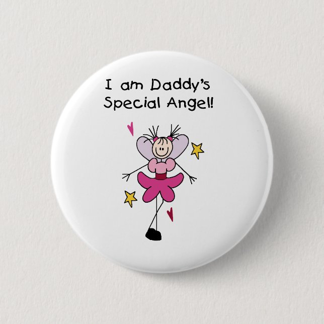 Daddy's Special Angel 6 Cm Round Badge (Front)