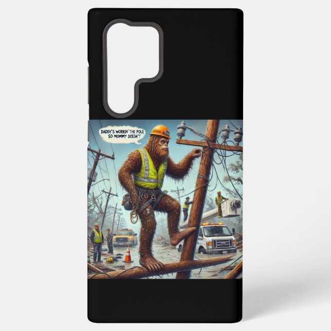 DADDY'S WORKIN THE POLE SO MOMMY DOESNT! SAMSUNG GALAXY S22 ULTRA CASE (Back)