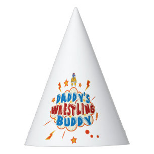 Daddy's Wrestling Buddy Funny Party Hat