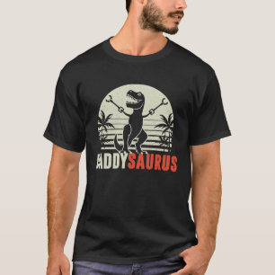 Daddysaurus  Daddy Saurus Rex Dinosaur Dad T-Shirt