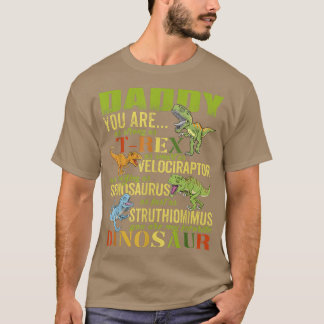 Daddysaurus Daddy You Are As Strong As T Re Funny  T-Shirt