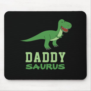 Daddysaurus Dinosaur T-Rex Dino Dad Father's Day Mouse Mat