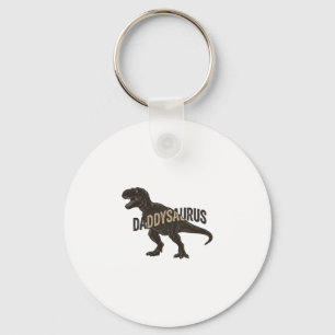 Daddysaurus Dinosaur Vintage Engraving Shirt Desig Key Ring