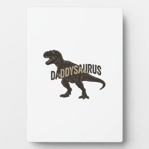 Daddysaurus Dinosaur Vintage Engraving Shirt Desig Plaque
