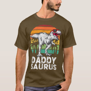 Daddysaurus Funny T Re Dinosaur Dad saurus Family T-Shirt