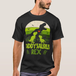 Daddysaurus Re 2 Kids Sunset Tshirt For Fathers