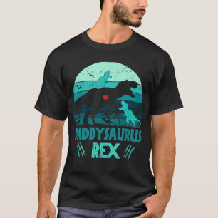Daddysaurus Rex 2 Kids Vintage Fathers Day Gifts T-Shirt