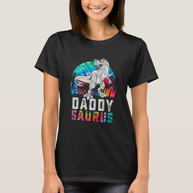 Daddysaurus Rex Dinosaur Daddy Saurus Family Match T-Shirt (Front)