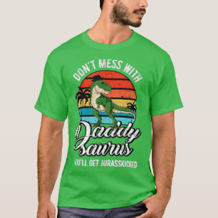 Daddysaurus Rex Dinosaur Daddy T-Rex Father's Day T-Shirt