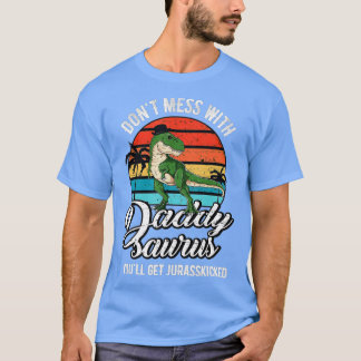 Daddysaurus Rex Dinosaur Daddy T-Rex Father's Day T-Shirt