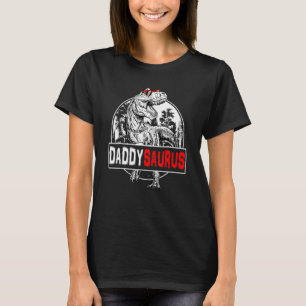 Daddysaurus Rex Dinosaur Daddysaurus Family Match T-Shirt