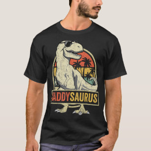 Daddysaurus Shirt Fathers Day Gift T-Rex Dad Dinos