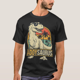 Daddysaurus T Rex Dinosaur Daddy Saurus Family  T-Shirt