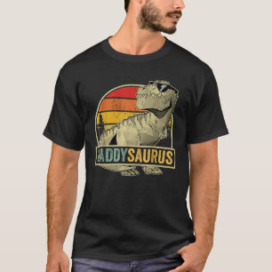 Daddysaurus T Rex Dinosaur DaddySaurus Birthday Fa T-Shirt